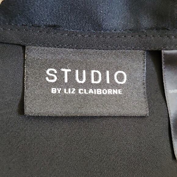 Studio By Liz Claiborne Black Florl Maxi Skirt Size 10 Whimsigoth Fairy Academia - Picture 8 of 11